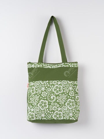 Shopping Bag - Lace Dark Olive