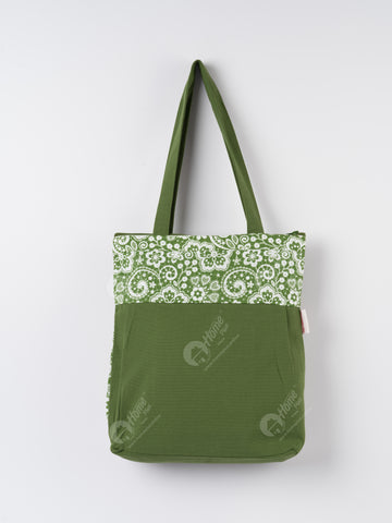 Shopping Bag - Lace Dark Olive