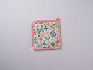 Pot Holder - Retro Flowers