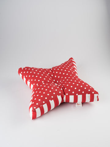 Floor cushion S - Polka Dot Red
