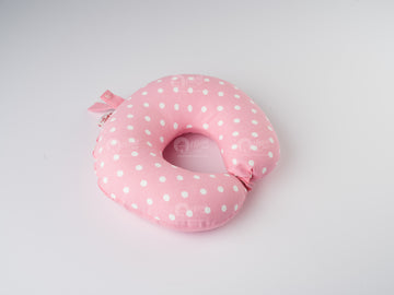 Neck Pillow - Polka Dot Pink