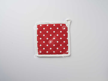 Pot Holder - Polka Dot Red