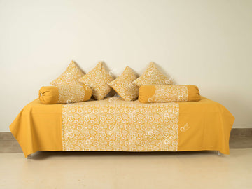 Diwan Set - Lace Mustard