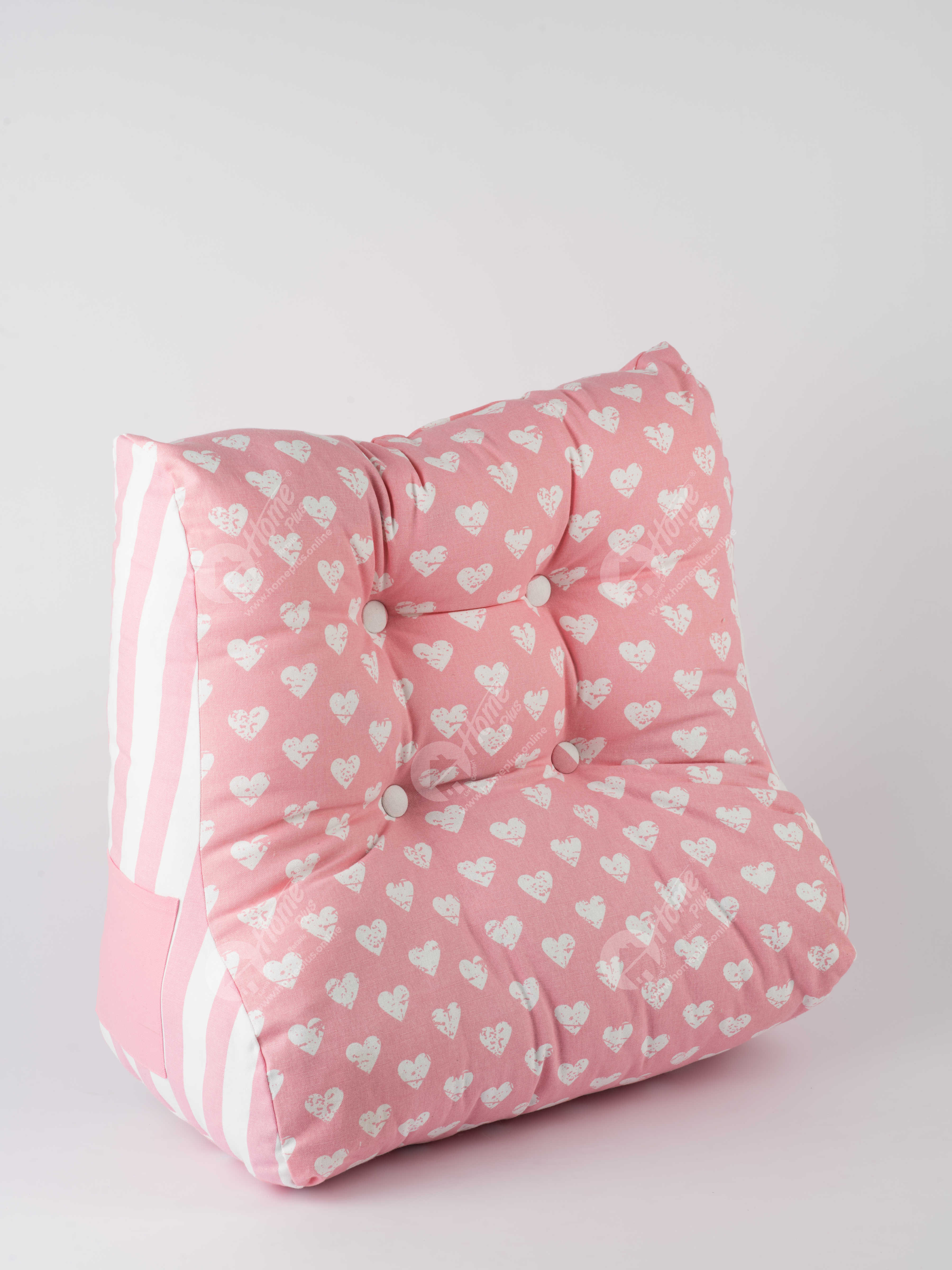 Pink Cotton Back Support Cushion