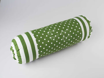 Bolster Cover - Polka Dot Dark Olive