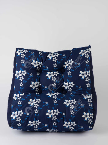 Back Rest Cushion - Wind Flower Navy