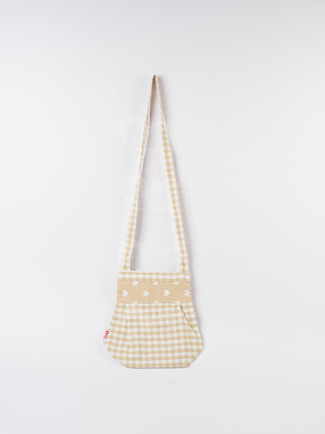 Fancy Bag Long Handle - Gingham Check Beige