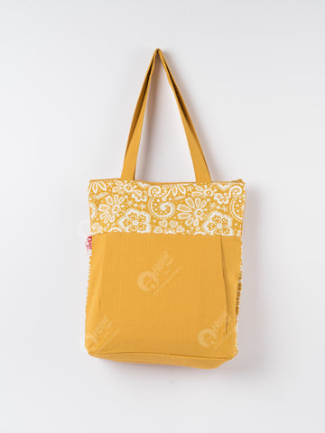 Shopping Bag - Lace Mustard