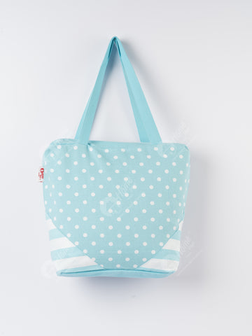 Shopping Bag - Polka Dot Blue