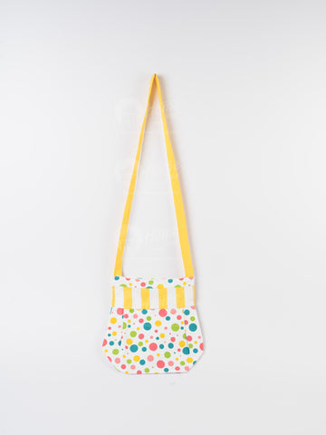 Fancy Bag Long Handle - Multi Polka