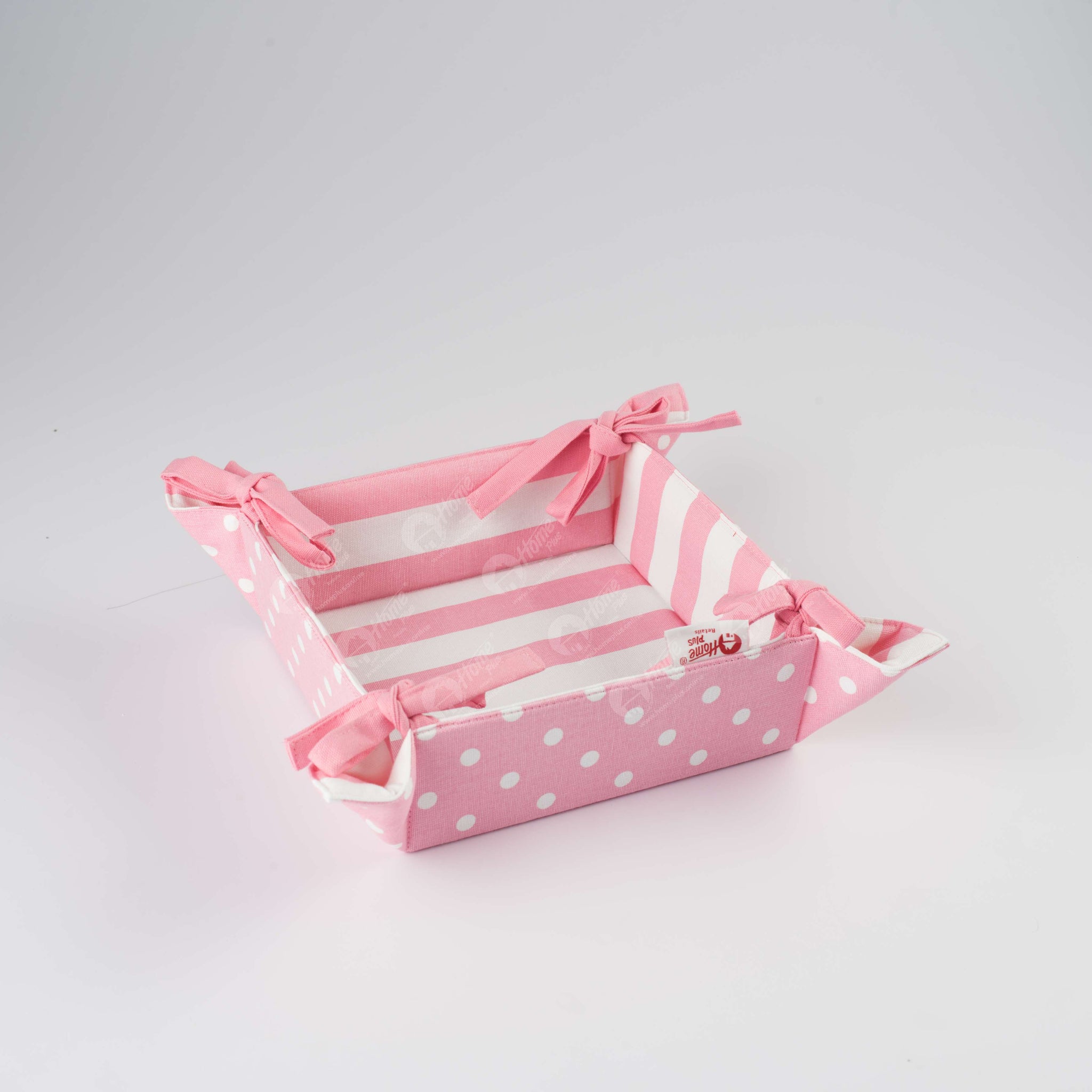 Bread Basket - Polka Dot Pink