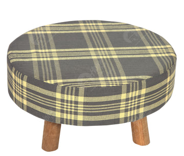 Wooden Stool - Check 62x62Cm