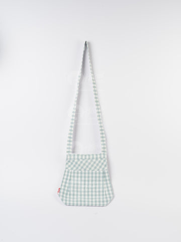 Fancy Bag Long Handle - Gingham Check Blue