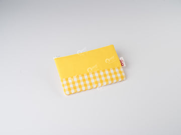 Pouch - Gingham Check Yellow