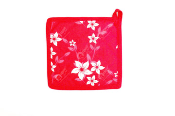 Pot Holder - Wind flower Red