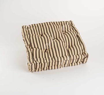 Floor Cushion - Thin Stripe Choco