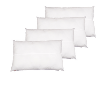 Pillow- Solid White (Pack of 4)