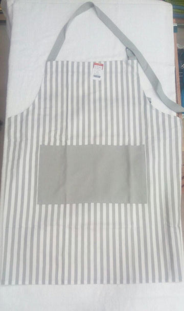 Apron Thin Stripe Grey