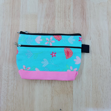Small Pouch Birds And Flower