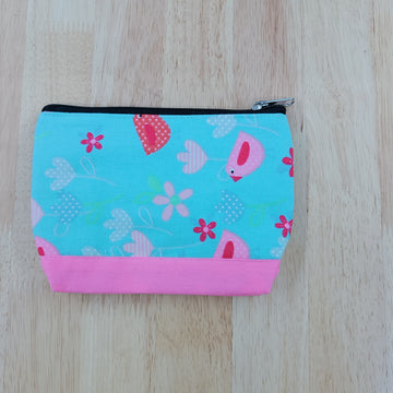 Small Pouch Birds And Flower