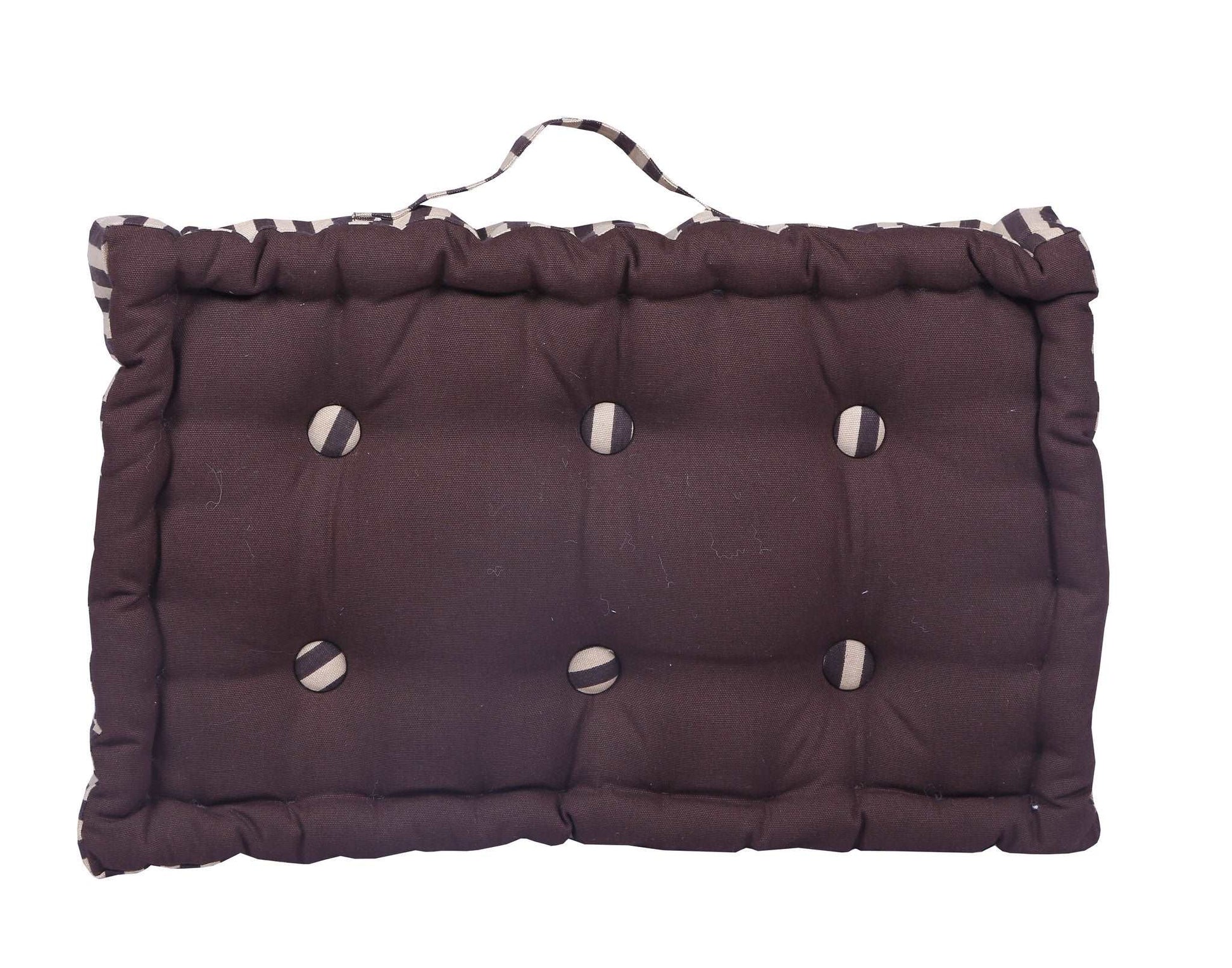 Floor Cushion - Solid Brown