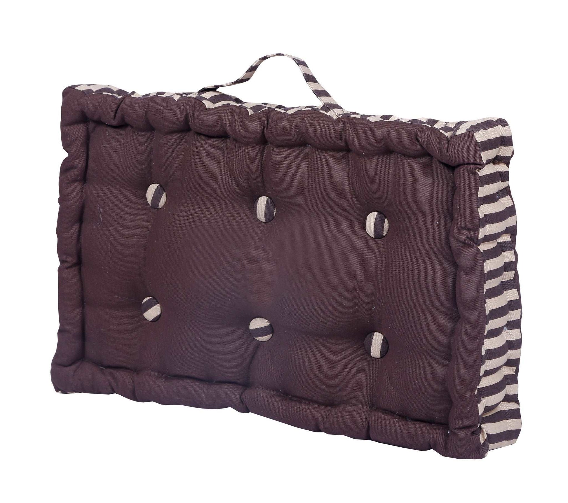 Floor Cushion - Solid Brown