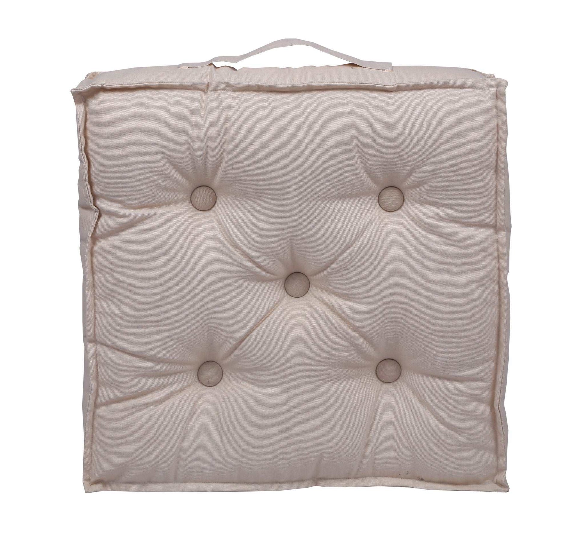 Floor Cushion - Solid Beige
