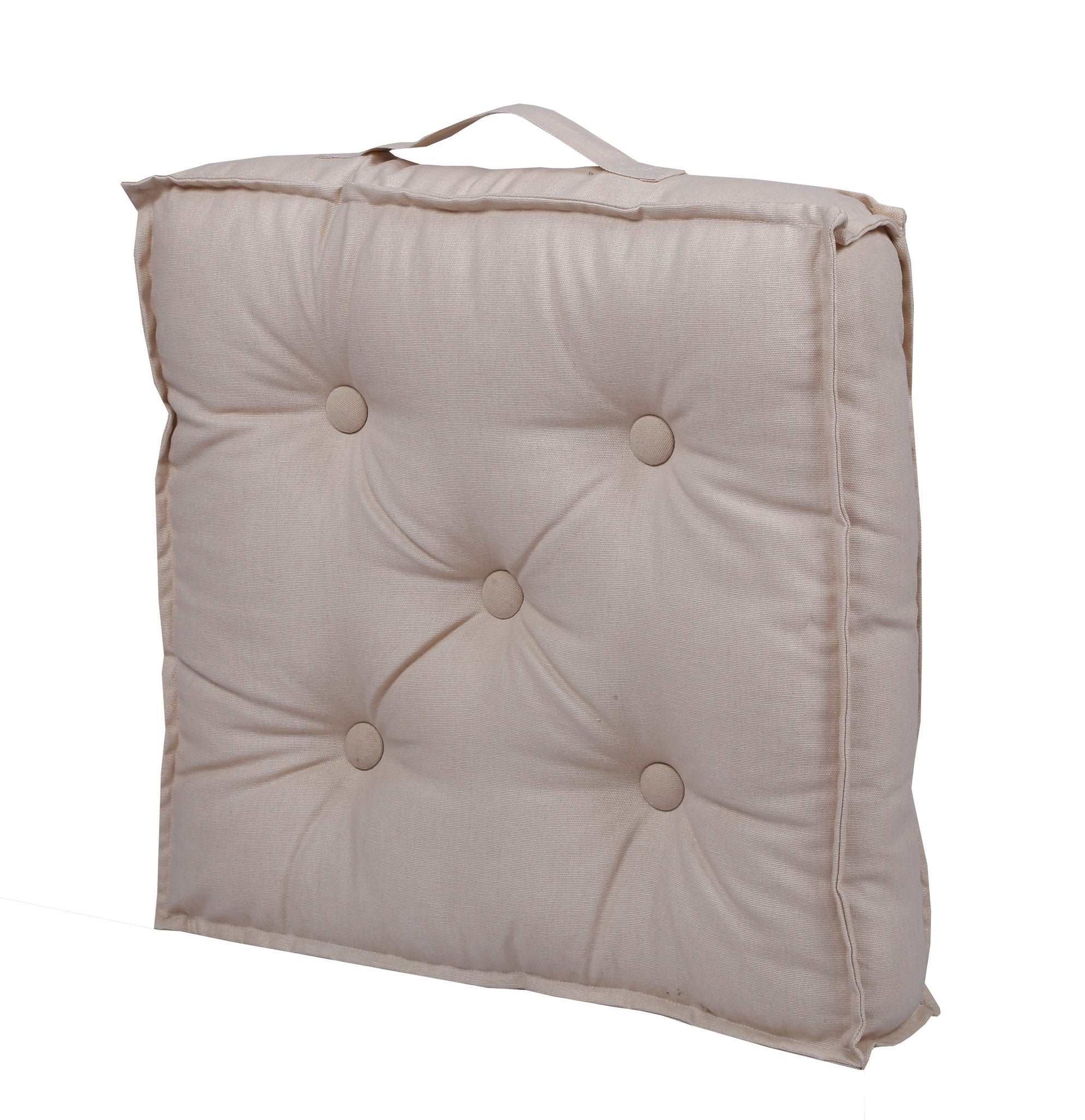 Floor Cushion - Solid Beige