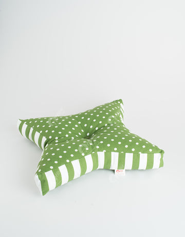 Floor Cushion S - Polka Dot Dark Olive