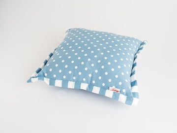 Flange Cushion - Polka Dot AF Blue