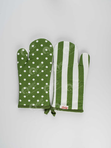 Glove - Polka Dot Dark Olive