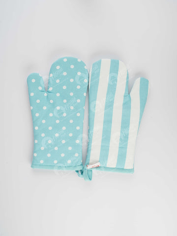 Glove - Polka Dot Blue