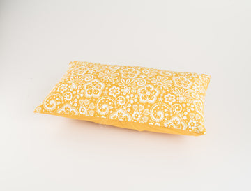 Cushion Cover - Lace Mustard