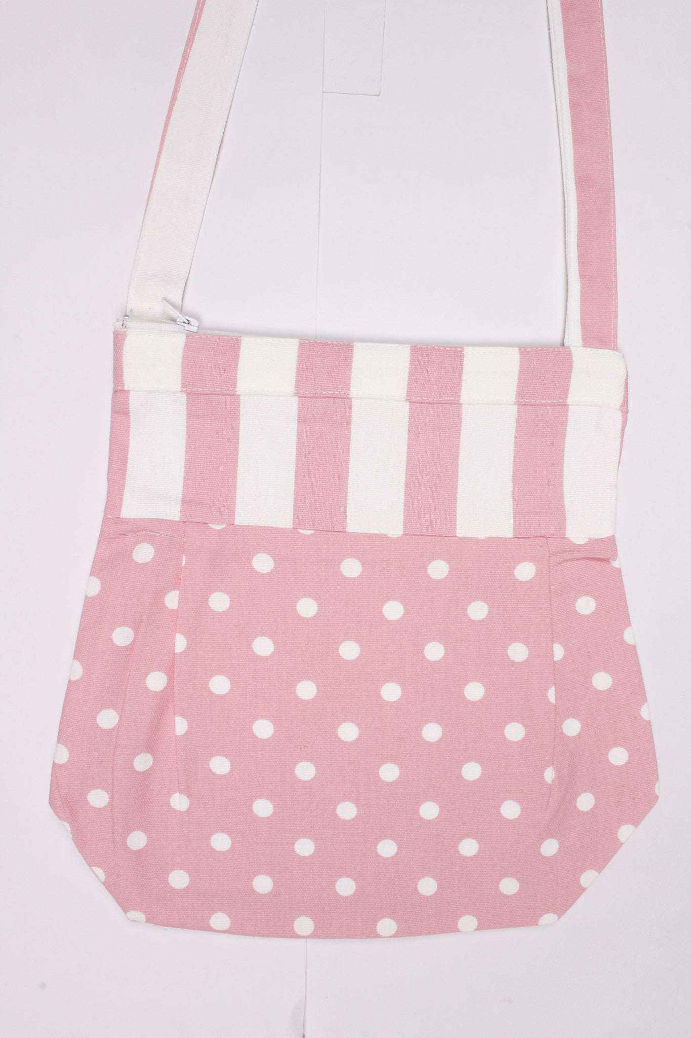 Fancy Bag Long Handle - Polka Dot Pink