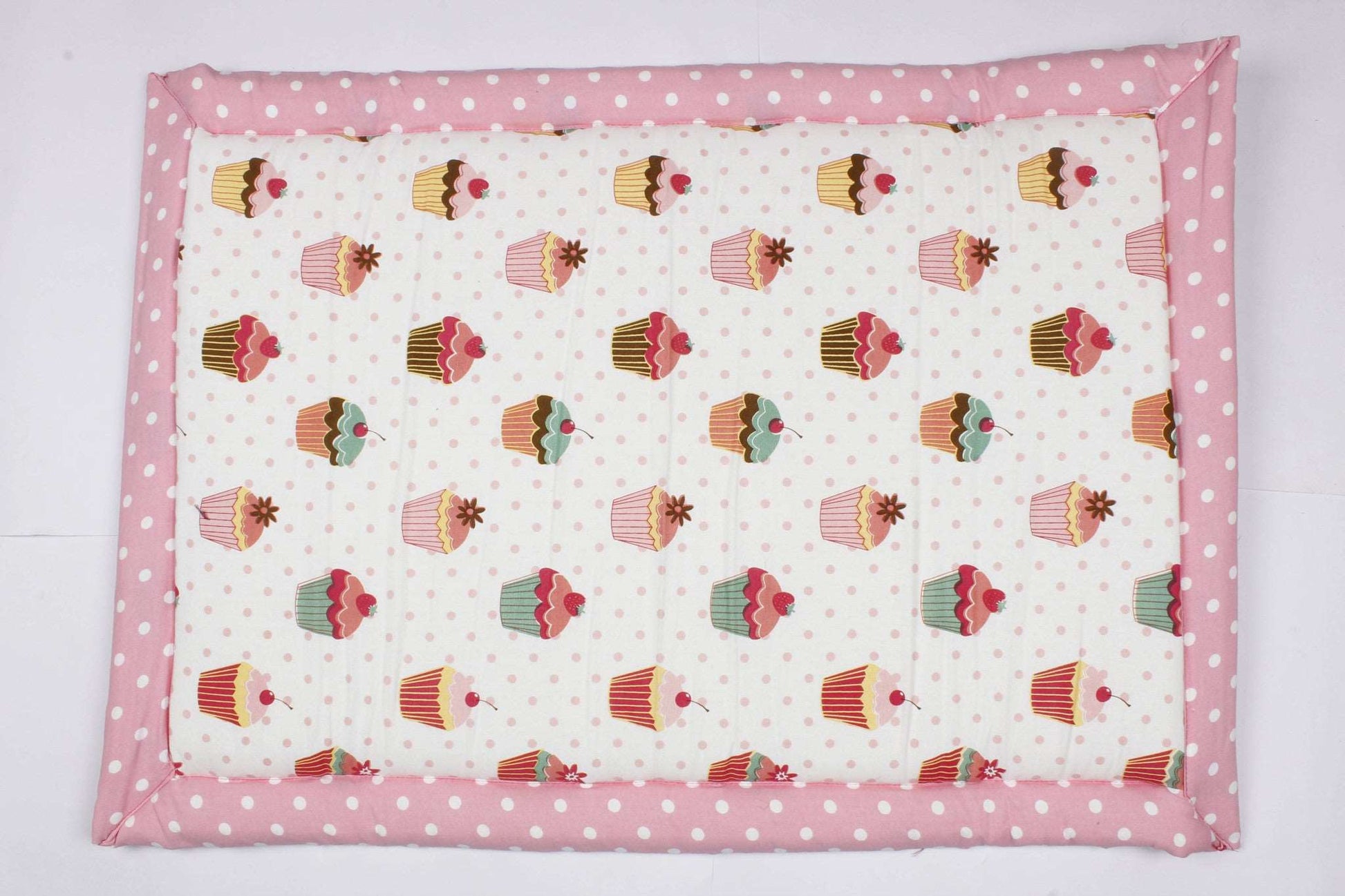 Baby Travel Bed - Cup Cakes Pink