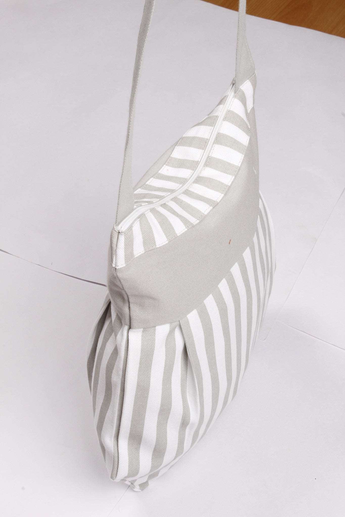 Fancy Bag Long Handle - Thin Stripe Grey