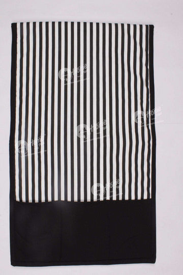 Fridge Cover Set - Thin Stripe Black