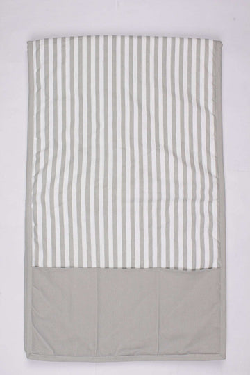 Fridge Cover Set - Thin Stripe Grey