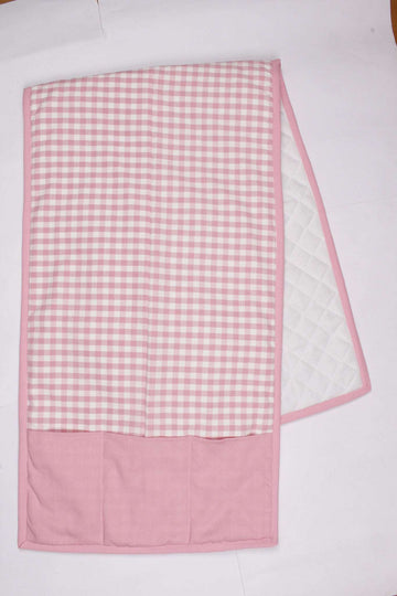 Fridge Cover - Gingham Check Pink