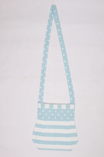 Fancy Bag Long Handle - Thick Stripe Blue