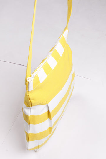 Fancy Bag Long Handle - Thick Stripe Yellow