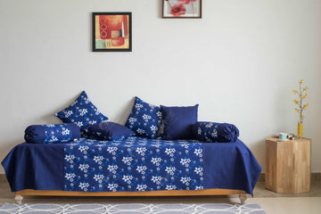 Diwan Set - Wind Flower Navy