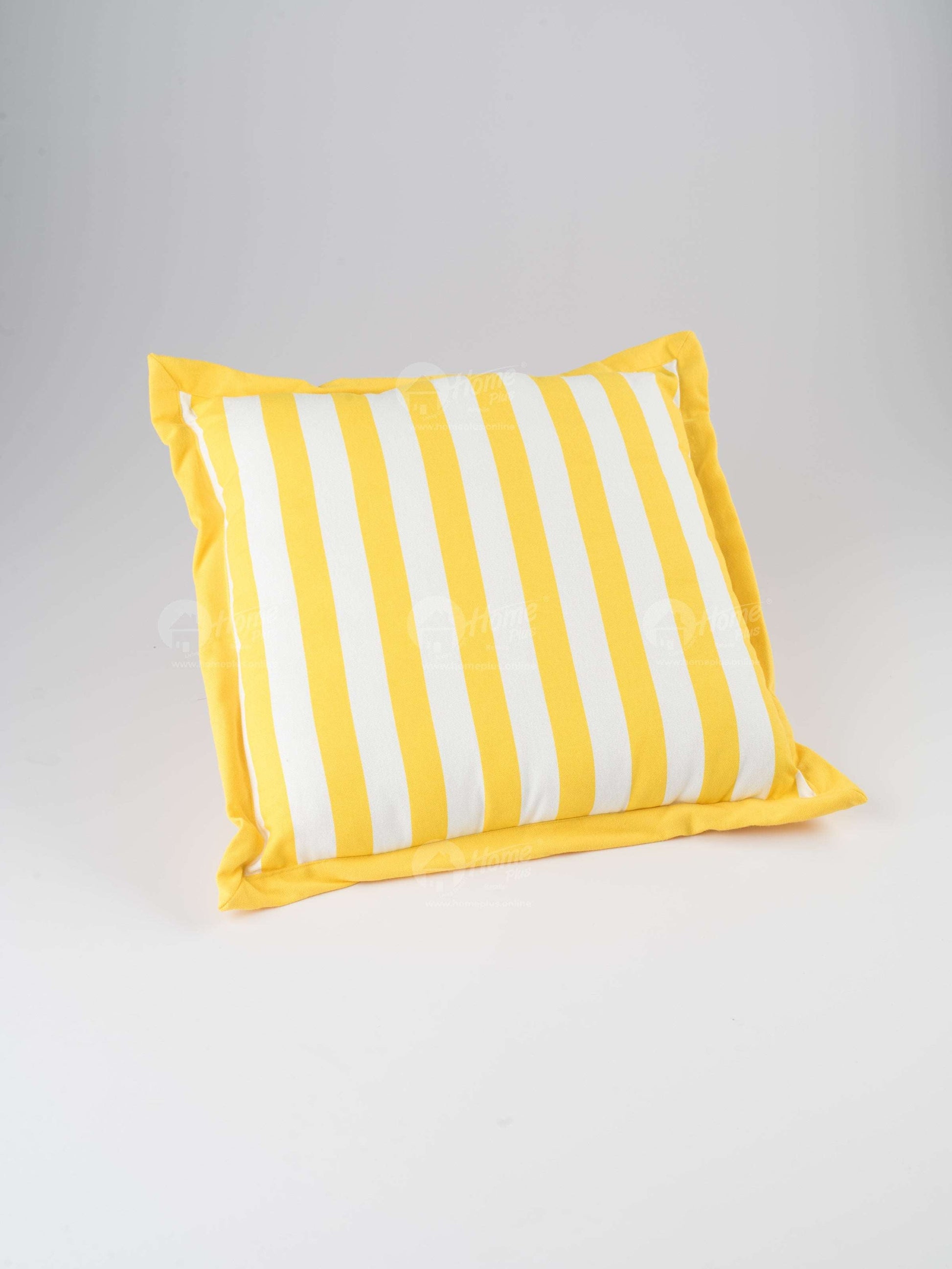 Flange Cushion - Thick Stripe Yellow