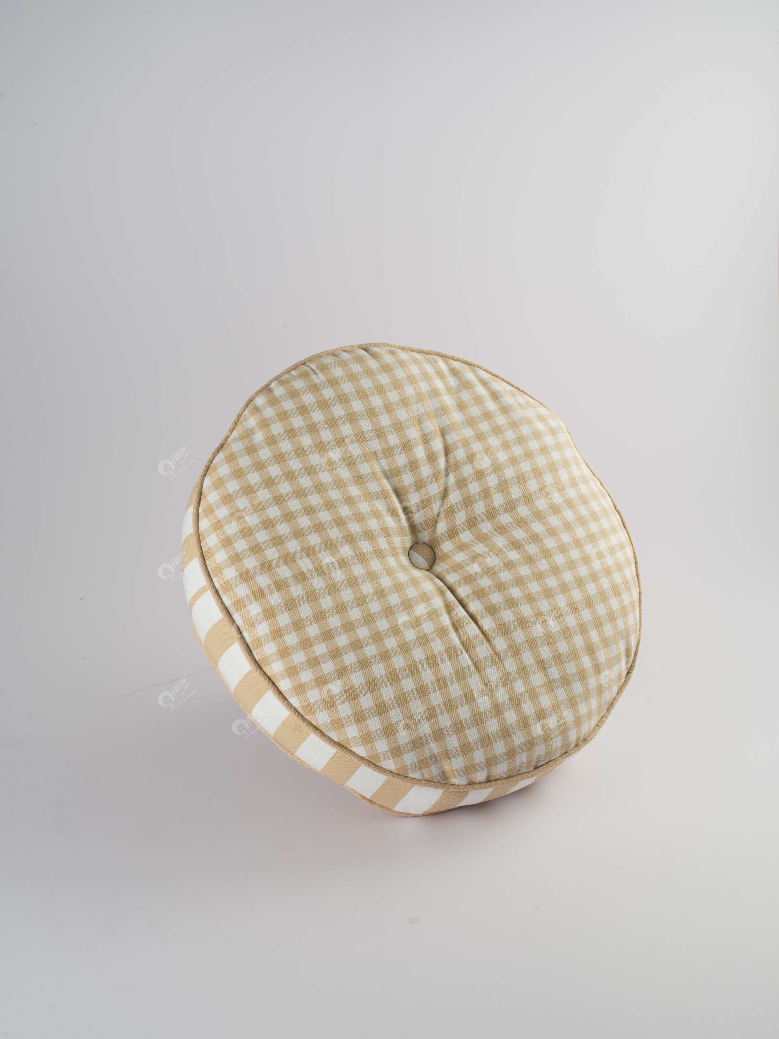 Round Cushion - Gingham Check