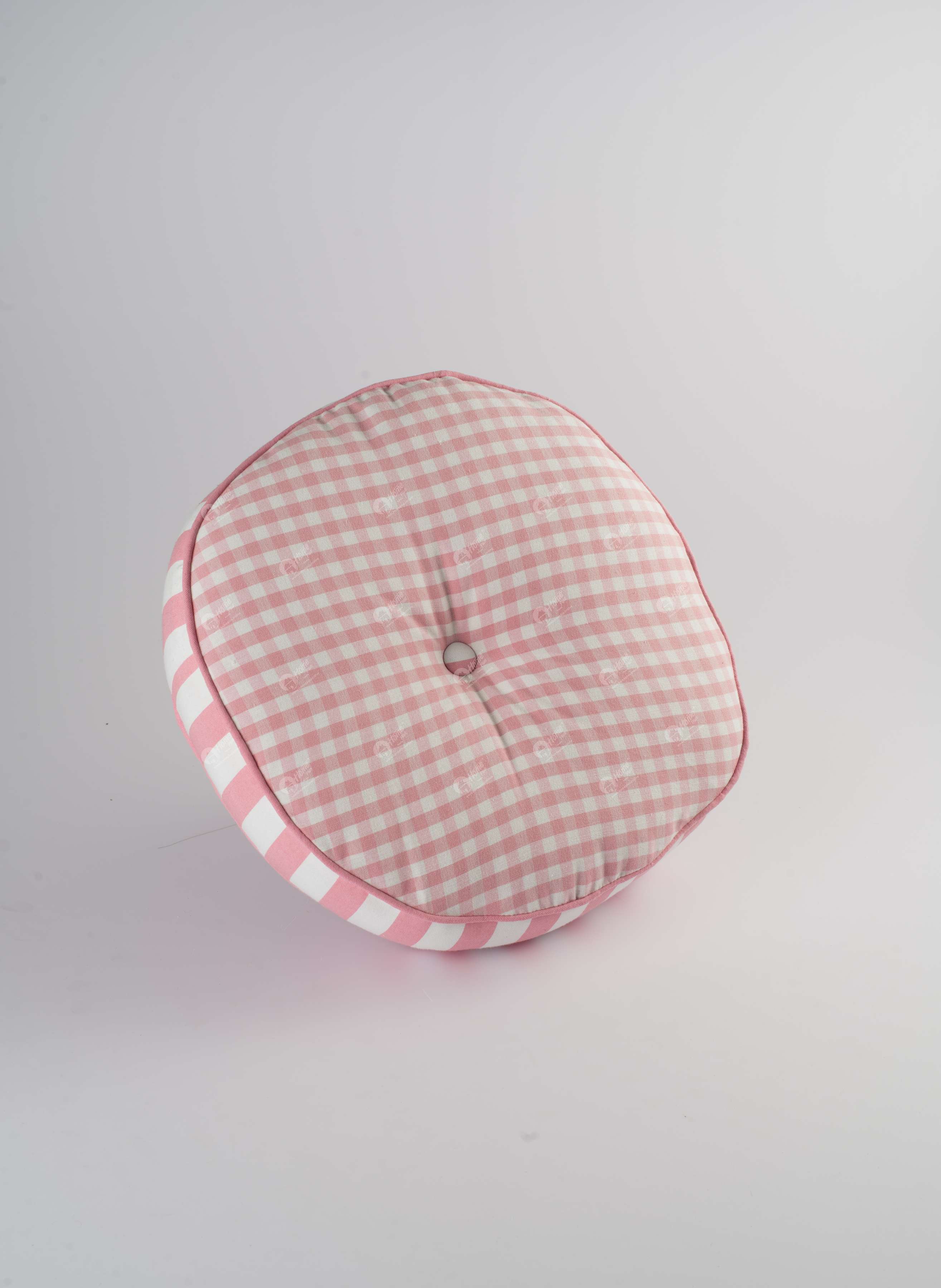 Round Cushion - Gingham Check