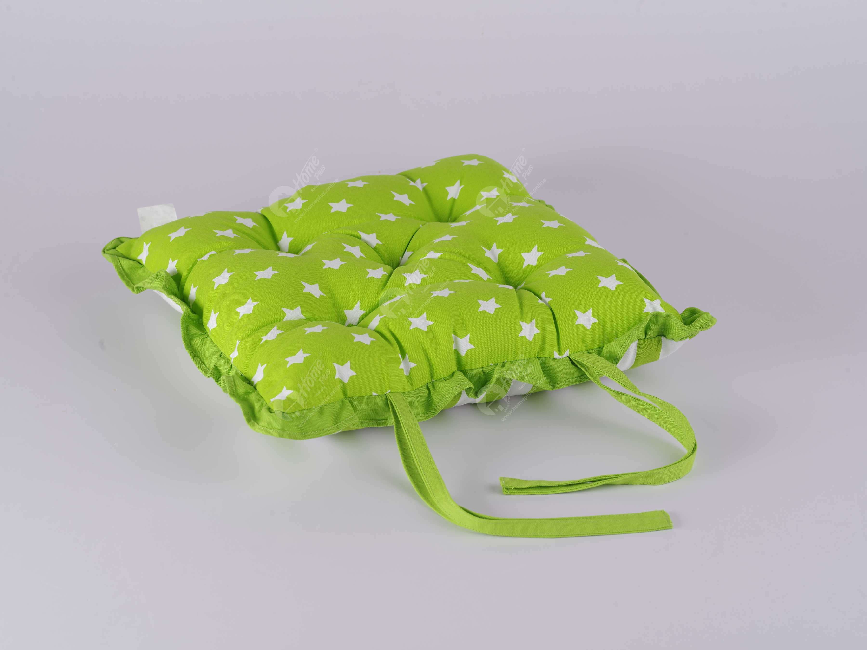 Frill Cushion - Star Green