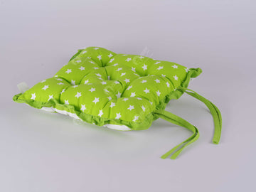 Frill Cushion - Star Green