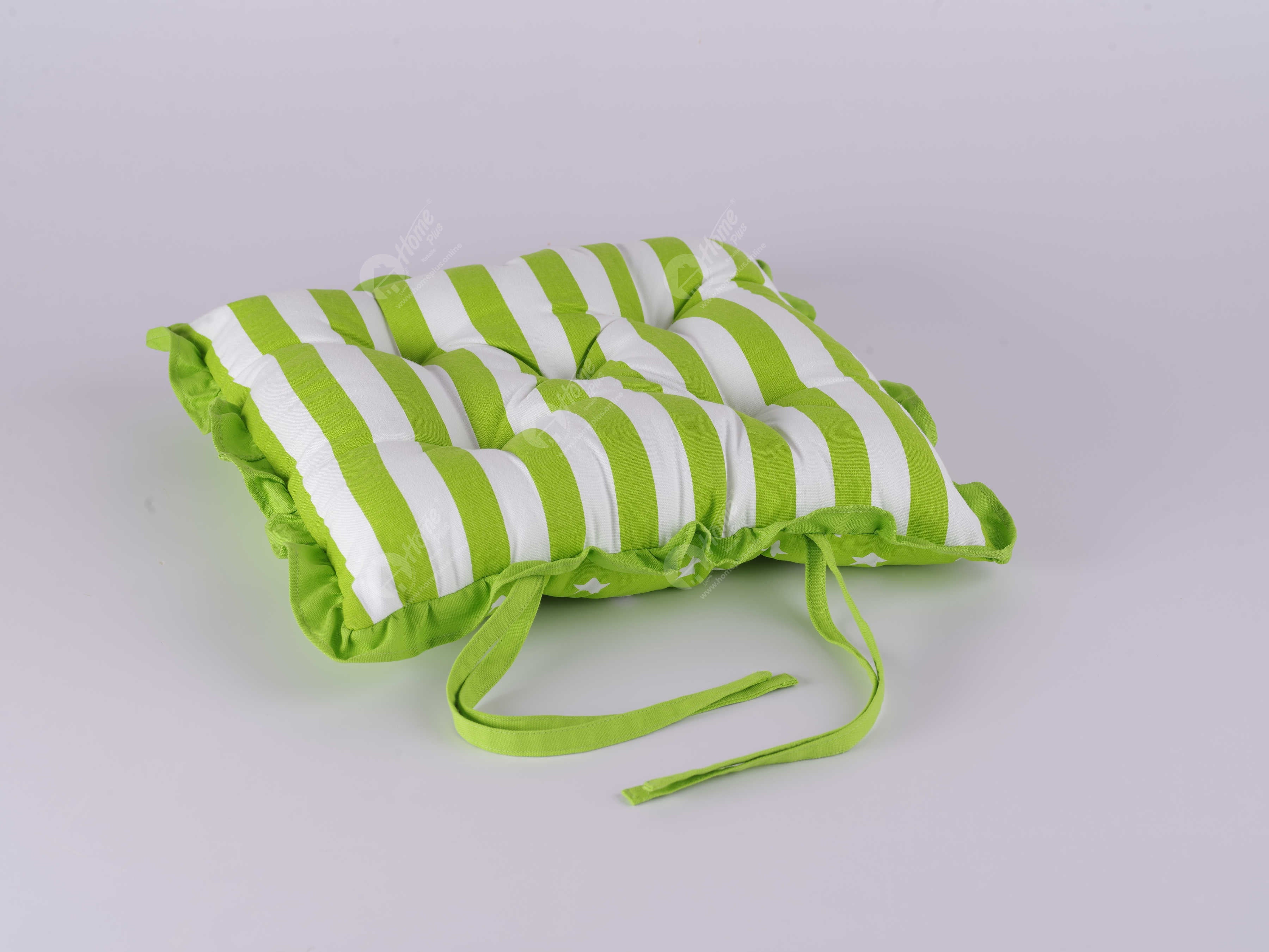 Frill Cushion - Star Green