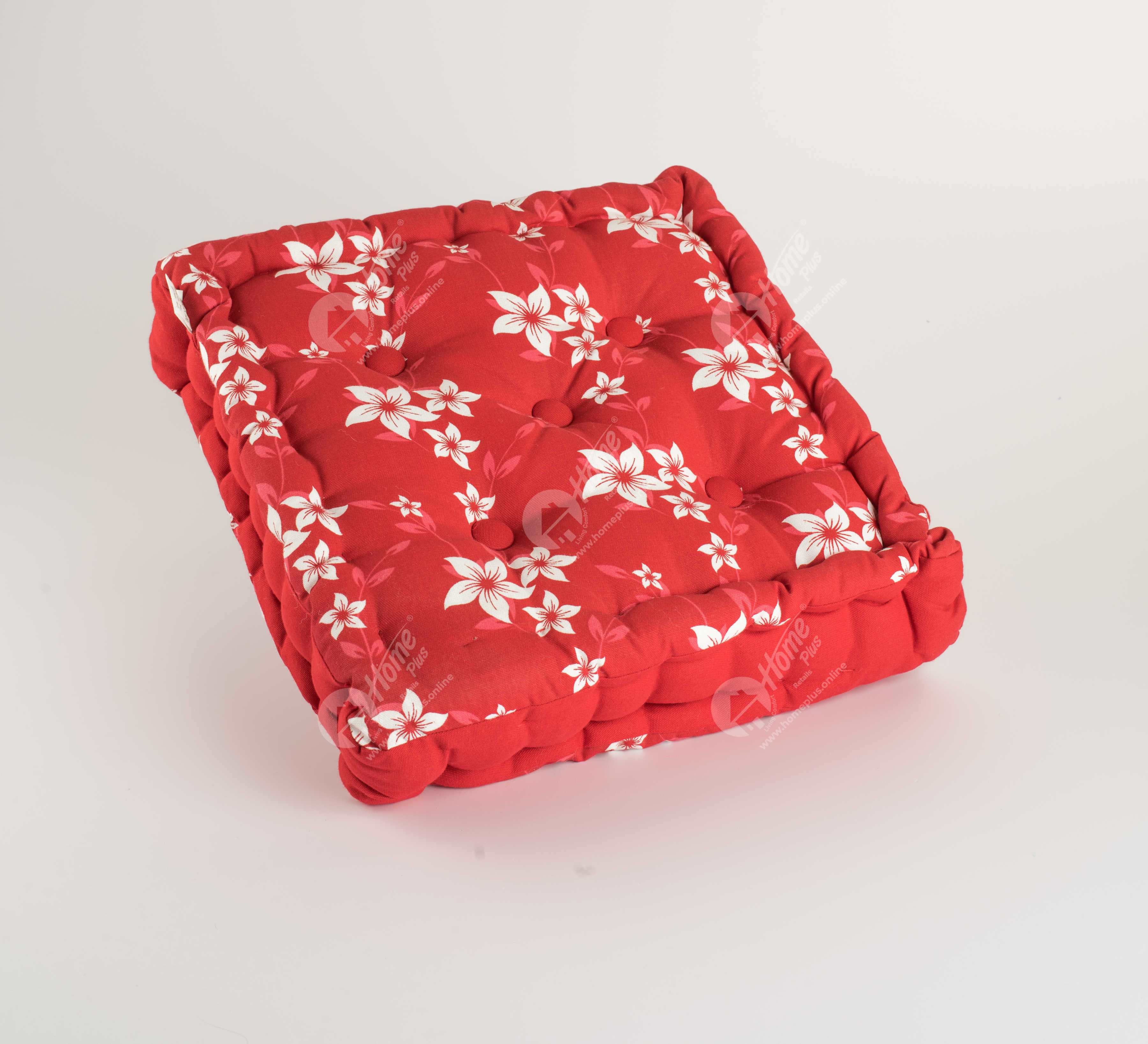 Floor Cushion - Wind Flower Red