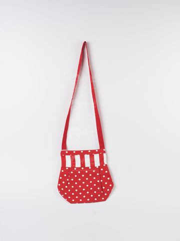 Fancy Bag Long Handle - Polka Dot Red
